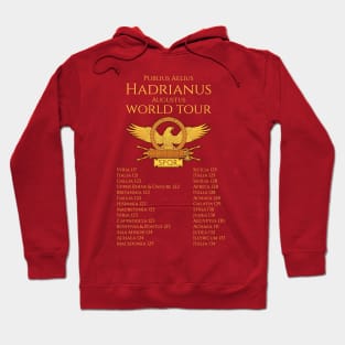 Emperor Hadrian World Tour Ancient Roman Empire History Hoodie